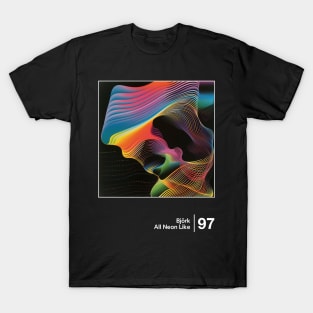 All Neon Like - Minimal Style Graphic Design T-Shirt